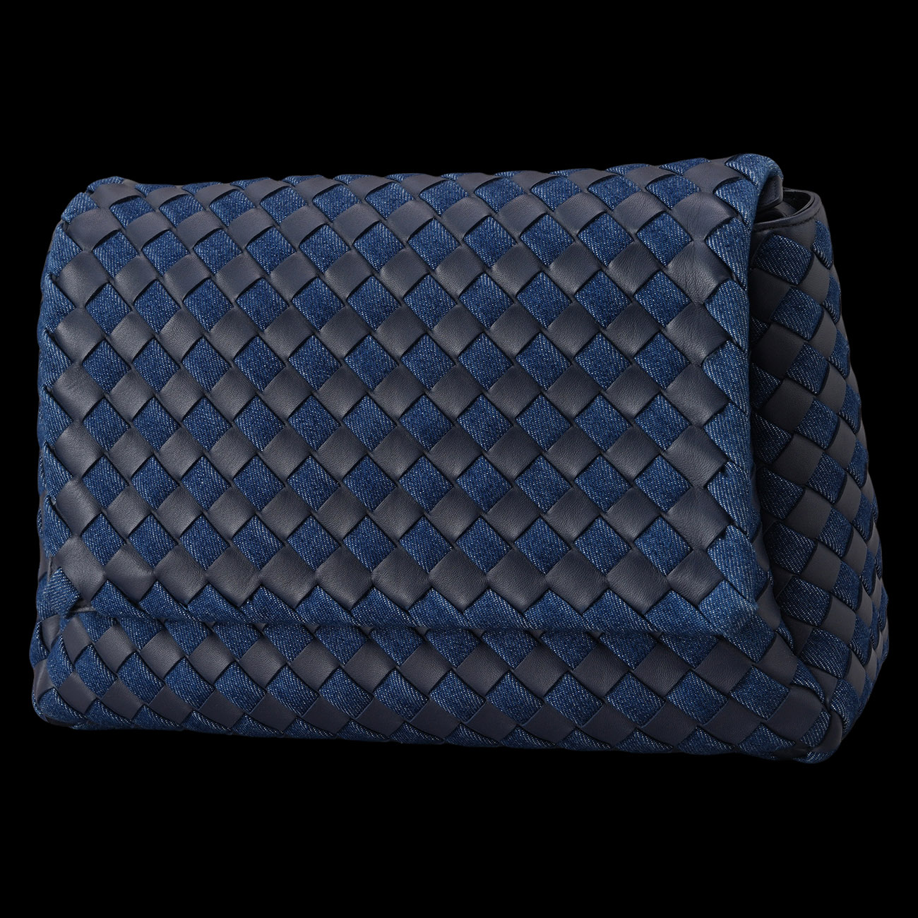 BOTTEGA VENETA(USED)보테가베네타 데님 인트레치아토 메신저 백